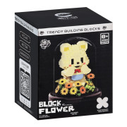 Детский Конструктор Медвежонок с цветами 7246 в колбе, 443 детали