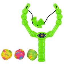 Детская Рогатка XG88-23(Green) 3 мягких шарика, в сетке Детская Рогатка XG88-23(Green) 3 мягких шарика, в сетке