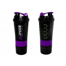 Шейкер спортивный Spider EF-7200-V 0,5 л, Черно-фиолетовый