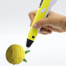 3Д ручка с LCD дисплеем Smart 3D pen-2 ЖЕЛТАЯ