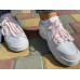 Женские кроссовки NIKE DUNK , натуральная кожа , белые с розовыми вставками