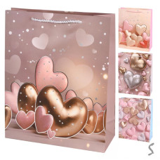 Пакет подарунковий M "Hearts" 26*32*10см, R34557-M Пакет подарунковий M "Hearts" 26*32*10см, R34557-M