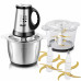 Измельчитель кухонный электрический RAF R.7028 2в1 две чаши 3л (металл и стекло) 300Вт чоппер для мяса