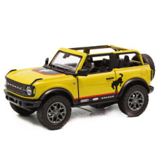Машинка KINSMART "Джип Ford Bronco (open top)", желтый