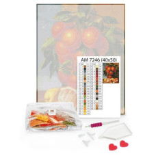 Алмазная мозаика "Красочный букет" 40х50 см