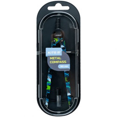 Циркуль металлический с принтом + грифель в футляре, 165 мм