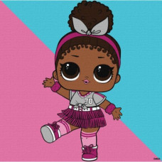 Картина по номерам "L.O.L Surprise! Game on. Foxy" 25x25см