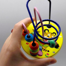 Пальчиковий лабіринт WToys, деревʼяний, в коробці (ЖОВТИЙ)