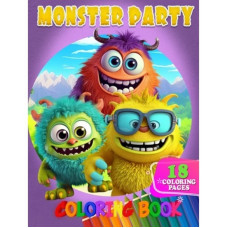 Раскраска для детей Monster Party А05122406 формат А4