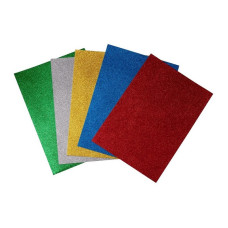 Набор фоамирана с глиттером для рукоделия FMRN10, 30х20 см, 10 шт в упаковке