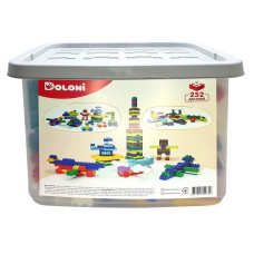 Детский блочный конструктор 013999/03 в пластиковом боксе, 252 детали
