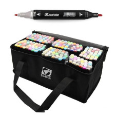 Набор скетч-маркеров двусторонних ST40664 в наборе 204 штуки