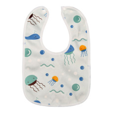 Детский тканевый слюнявчик MGZ-0600-18 на кнопке