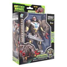 Детский робот-трансформер Justice Rhinos 168-82(Brown) робот-носорог Детский робот-трансформер Justice Rhinos 168-82(Brown) робот-носорог