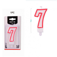Свічка для торта "Цифра 7", EB0059