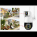 Камера видеонаблюдения двухобъективная уличная поворотная SC-01 WIFI IP 360/90 V380PRO 2+2.0mp