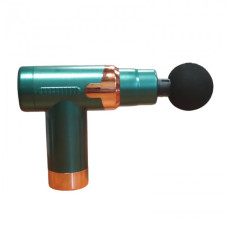 Массажер Аккумуляторный для тела мышечный портативный ручной 4 насадки Fascial Gun JY-760 Зелёный Массажер Аккумуляторный для тела мышечный портативный ручной 4 насадки Fascial Gun JY-760 Зелёный