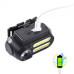 Фонарь налобный NF-611-1LM+2COB, 1x18650, ЗУ microUSB