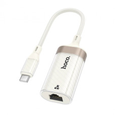 Адаптер переходник HOCO UA41B Crystal, Type-C to Ethernet RJ45 (100 Mbps)