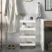 Передвижная напольная полка 39х12.5х80 см на колесиках Bathroom Rack Белая 4 яруса XYX-2020A Передвижная напольная полка 39х12.5х80 см на колесиках Bathroom Rack Белая 4 яруса XYX-2020A
