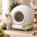 Умный самоочищающийся кошачий лоток TOICAT-8900 78 л+7 л / Умный автоматический лоток для кошек с приложением WiFi, Bluetooth