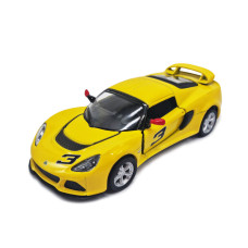 Инерционная машинка Lotus КТ5361W металл, масштаб 1:32 (Желтый)