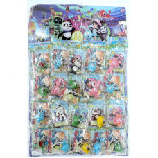 Іграшки на листі "Панда та Крош" 20 шт, R50-21