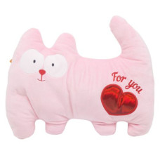 Мягкая игрушка "Котик Лапочка", розовый