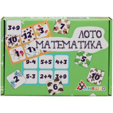 Развивающая настольная игра "Лото математика" (укр)