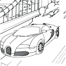 Детский набор для росписи "Спорткар", 25х25 см