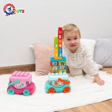 Игрушка "Автобус-конструктор", розовый