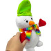 Мягкая игрушка "Снеговик" 24 см (оранжевая шапочка)