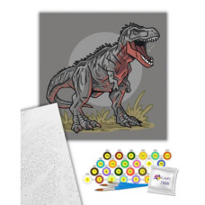 Картина по номерам "Гиганотозавр" 30х30 см