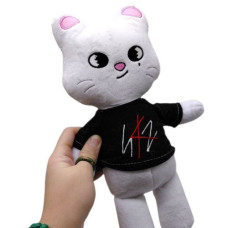 Мягкая игрушка "Skzoo. белый хорек Джинирет" (персонаж Хенджина) 28 см Мягкая игрушка "Skzoo. белый хорек Джинирет" (персонаж Хенджина) 28 см