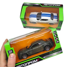 МАШИНА АВТОПРОМ (металлическая) Dodge Challenger (БЕЛЫЙ)