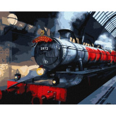 Картина по номерам с красками металлик "Harry Potter: Хогвартский экспресс" 40х50 см