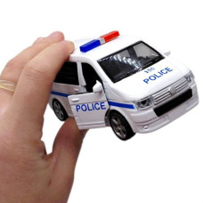 Машина "Полиция" металлическая инерционная, озвученная со светом