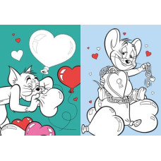 Книжка-раскраска со стикерами - Tom and Jerry: День Святого Валентина © Warner Bros. Книжка-раскраска со стикерами - Tom and Jerry: День Святого Валентина © Warner Bros.