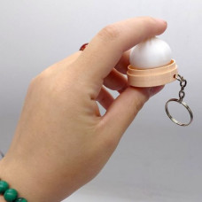 Брелок 3d печать "ПЕЛЬМЕНЬ-КЛИКЕР МАЛЕНЬКИЙ" (Белый), KEYCHAIN