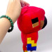 Мягкая игрушка герой "Майнкрафт / MINECRAFT", размер: 19х11х19 см, красная присоска