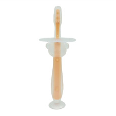 Силиконовая зубная щетка Mumlove MGZ-0707(Peach) с ограничителем