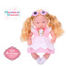 Детская мягконабивная кукла M 5885 I UA(Pink) 33 см, музыкальные эффекты