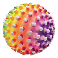 Детский шипастый мяч RB26524(White-1) резина, 90 грамм