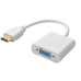 Конвертер видеосигнала HDMI to VGA + аудио Белый
