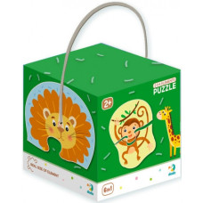 Детский пазл Дикие животные DoDo 300153, 2-3-4 элемента