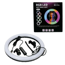 Светодиодная кольцевая RGB лампа для селфи, MJ30 RGB