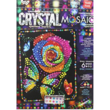 Набор для креативного творчества "CRYSTAL MOSAIC", "Роза с бабочкой"