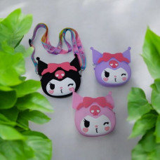Сумочка аниме "Sanrio. Kuromi (Куроми)", черная Сумочка аниме "Sanrio. Kuromi (Куроми)", черная