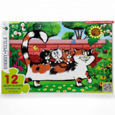 Игра-пазл (Макси) "Папа Кот", 12 элементов