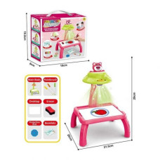 Столик с проектором на батарейках (герой, подсветка, диски, фломастеры)